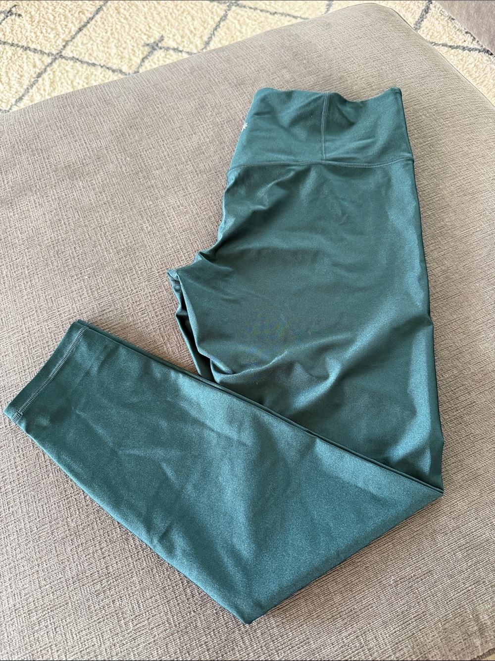 Athleta Elation Sheen Tight Leggings 7/8 Deep Teal XL